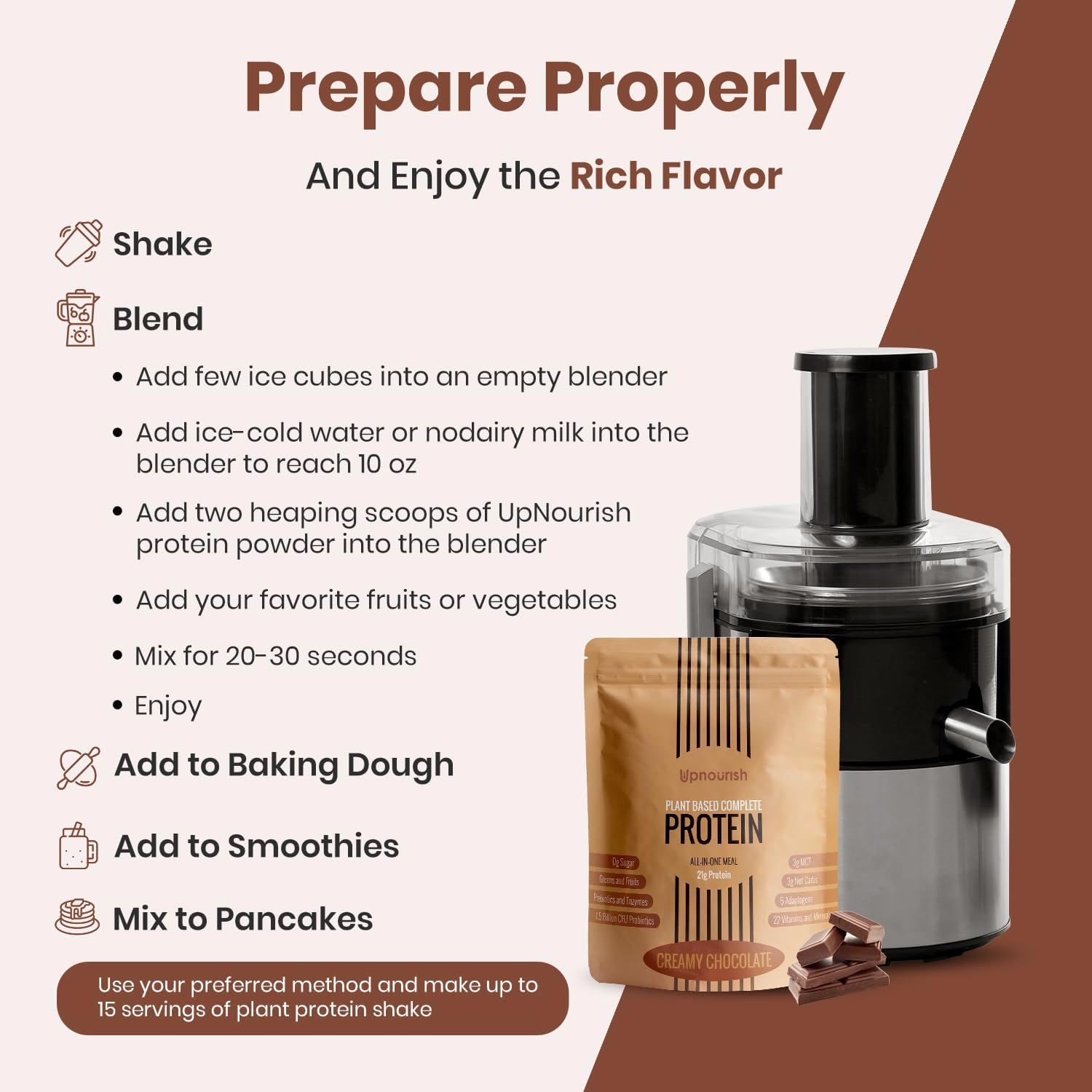 ChocoFuel Vegan Protein Power Shake